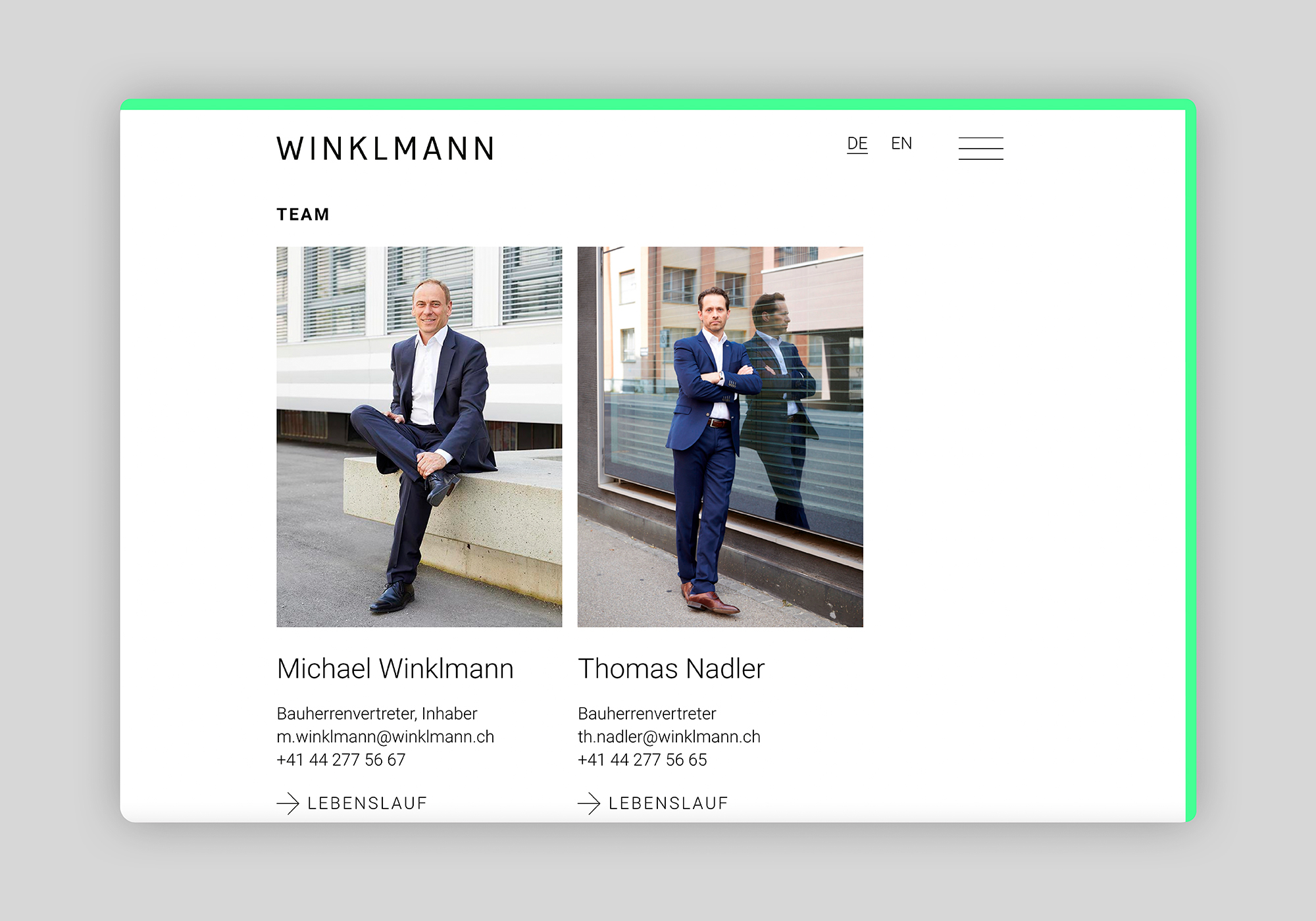 Winklmann Corporate Website Team